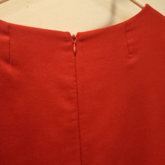 J. Crew Red Long Sleeve Dress Laine Dress size 6 - Picture 9 of 14